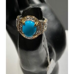 Michael Valitutti gems en vogue sleeping beauty turquoise ring Sterling Silver 6